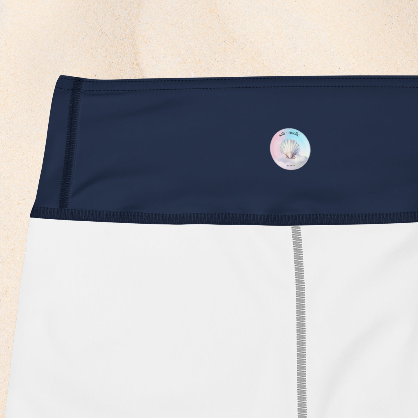 Yoga Capri Leggings: Texture of the Tide