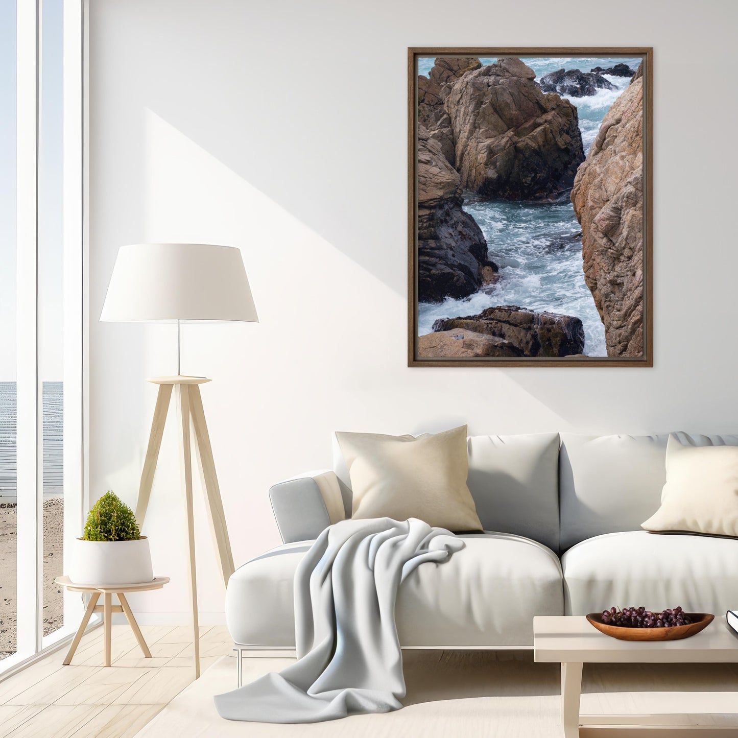Framed Canvas: Coastal Fault