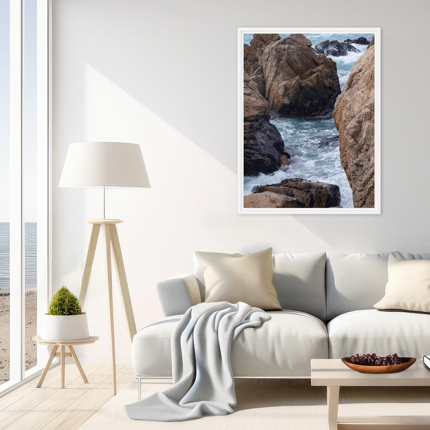 Framed Canvas: Coastal Fault