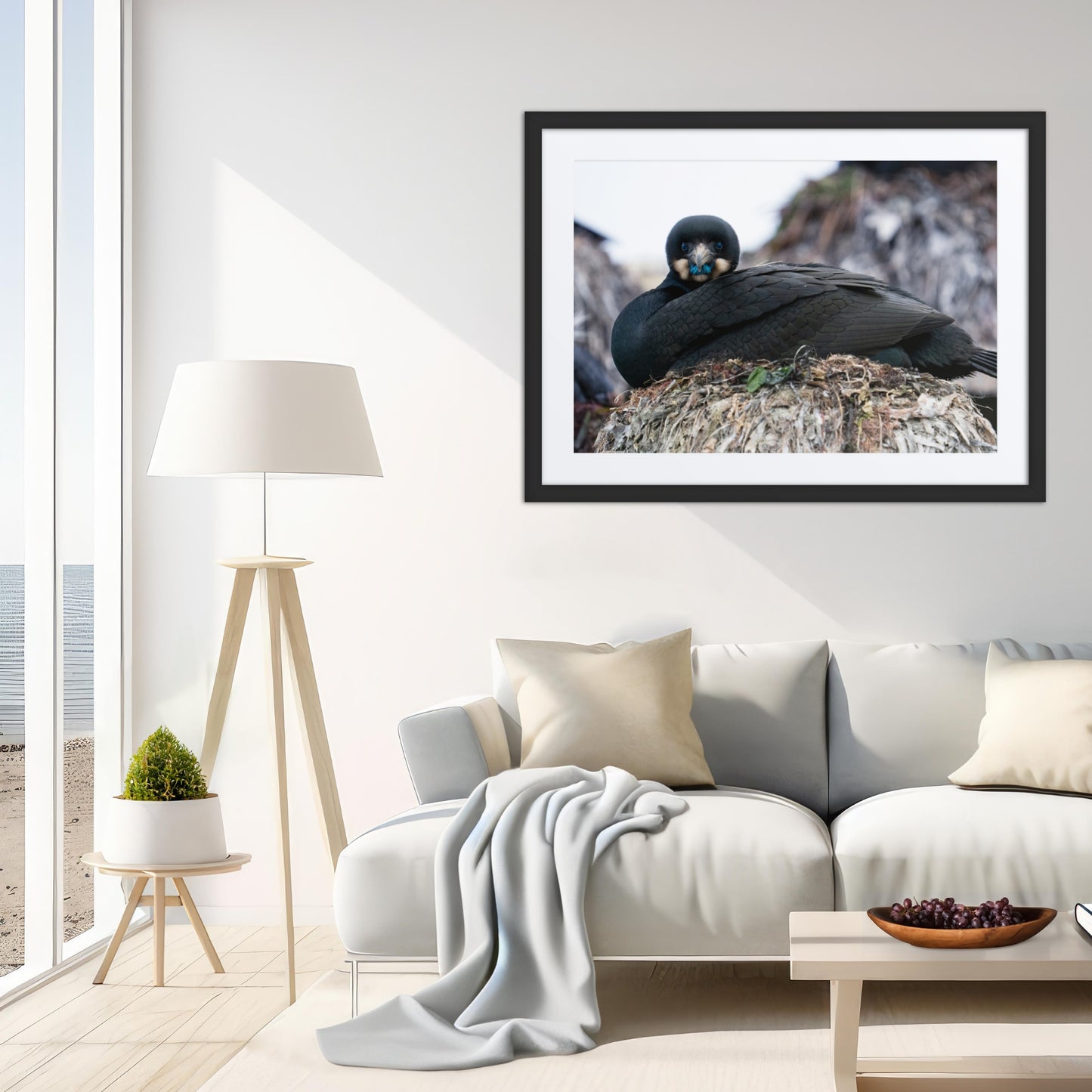 Framed Print with Mat: The Watchful One