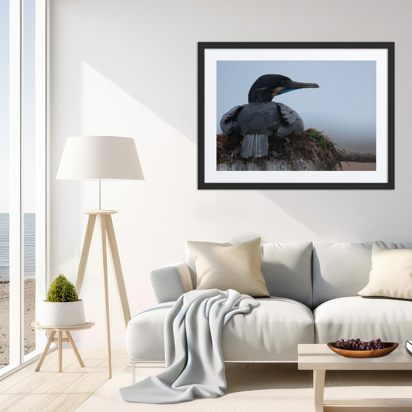 Framed Print with Mat: Resting Signal