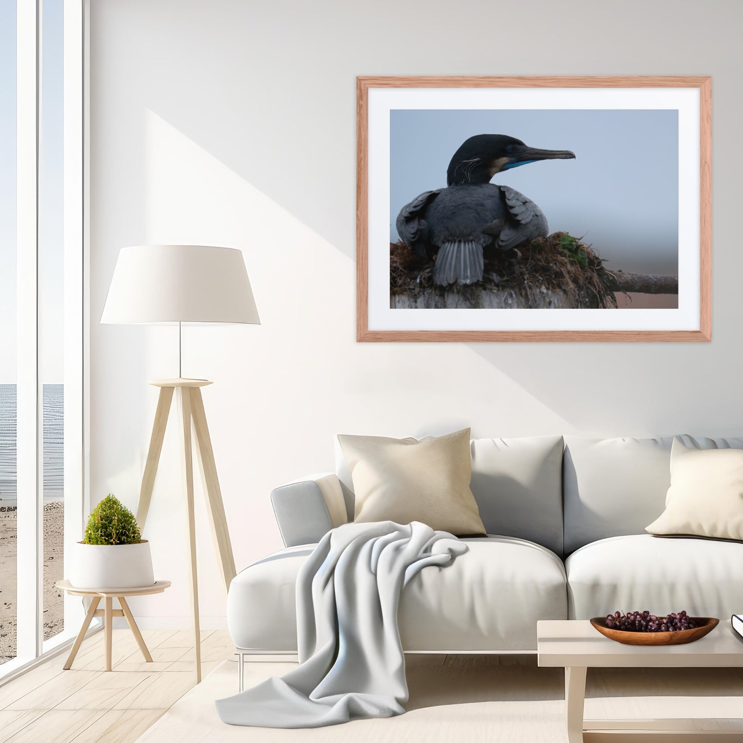 Framed Print with Mat: Resting Signal
