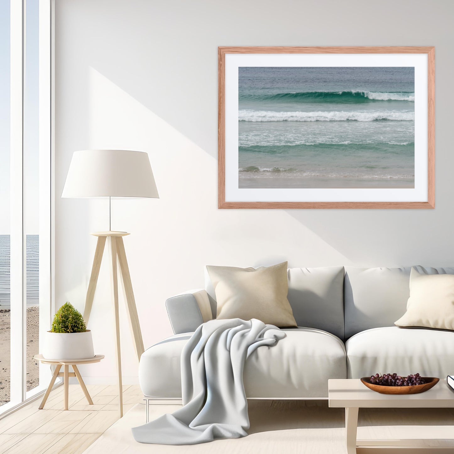 Framed Print with Mat: Stillwater Edge