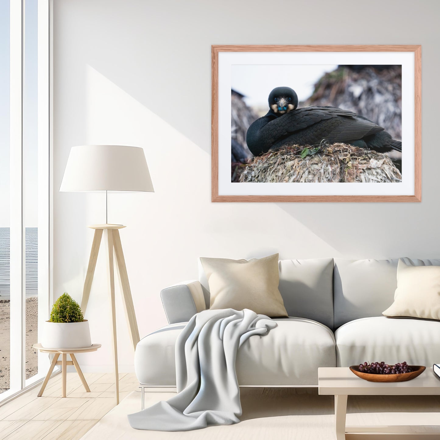 Framed Print with Mat: The Watchful One