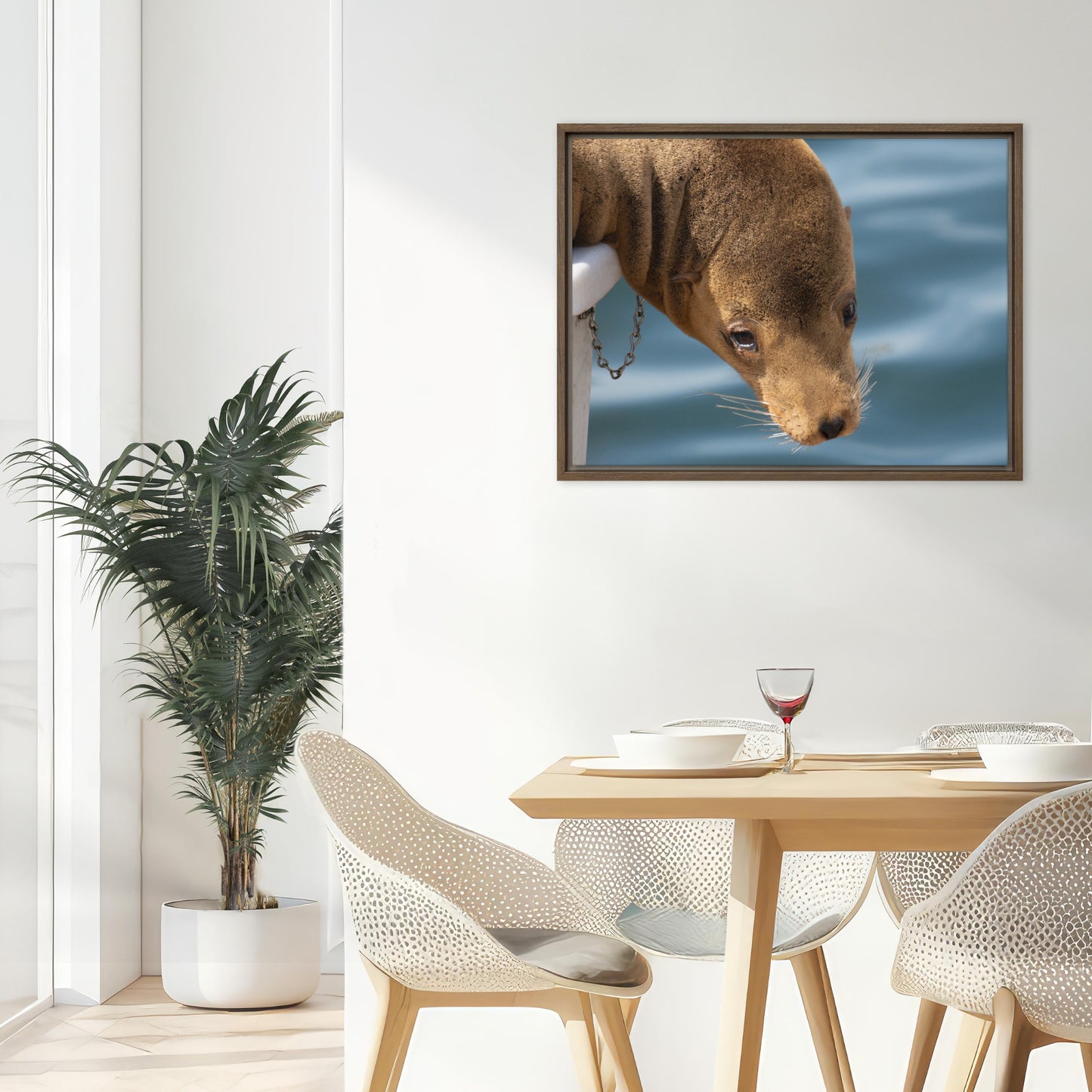 Framed Canvas: Harbor Eyes