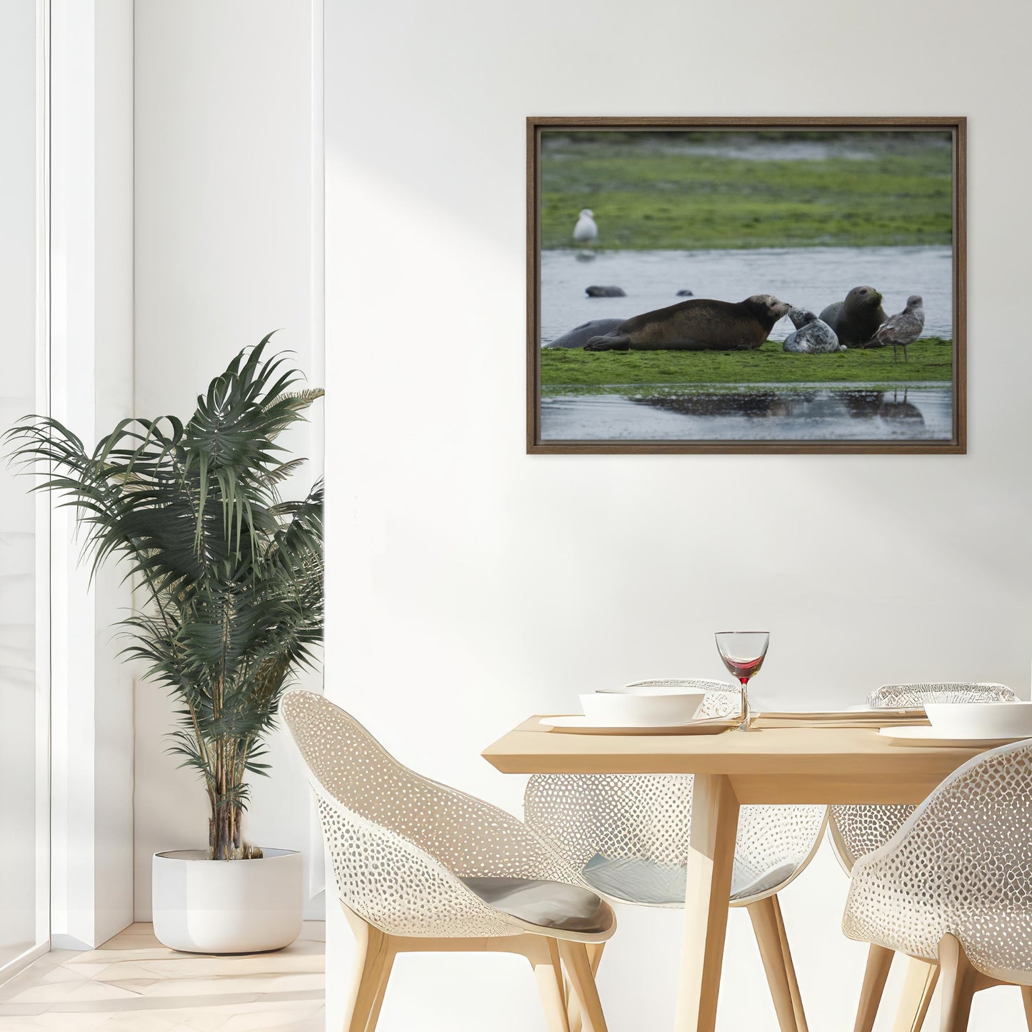 Framed Canvas: Seal It With A Kiss