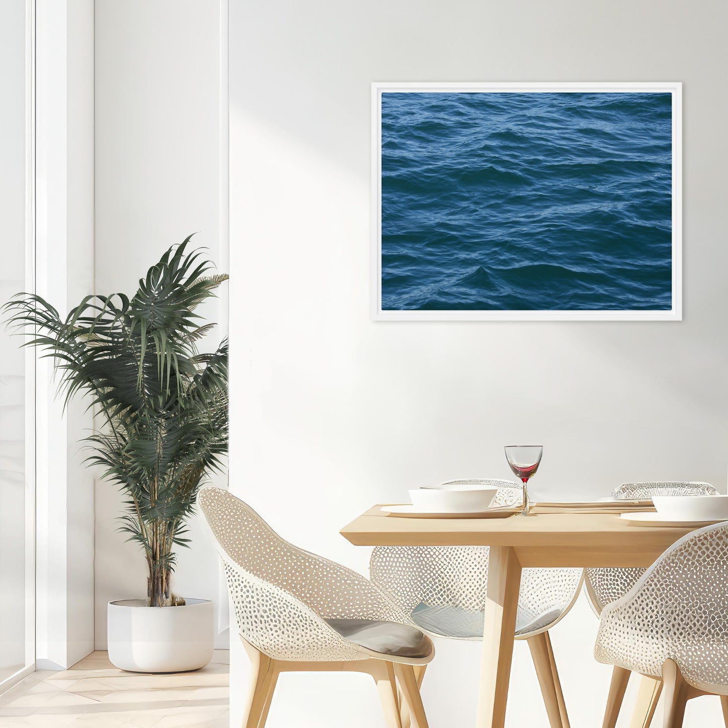 Framed Canvas: Texture of the Tide