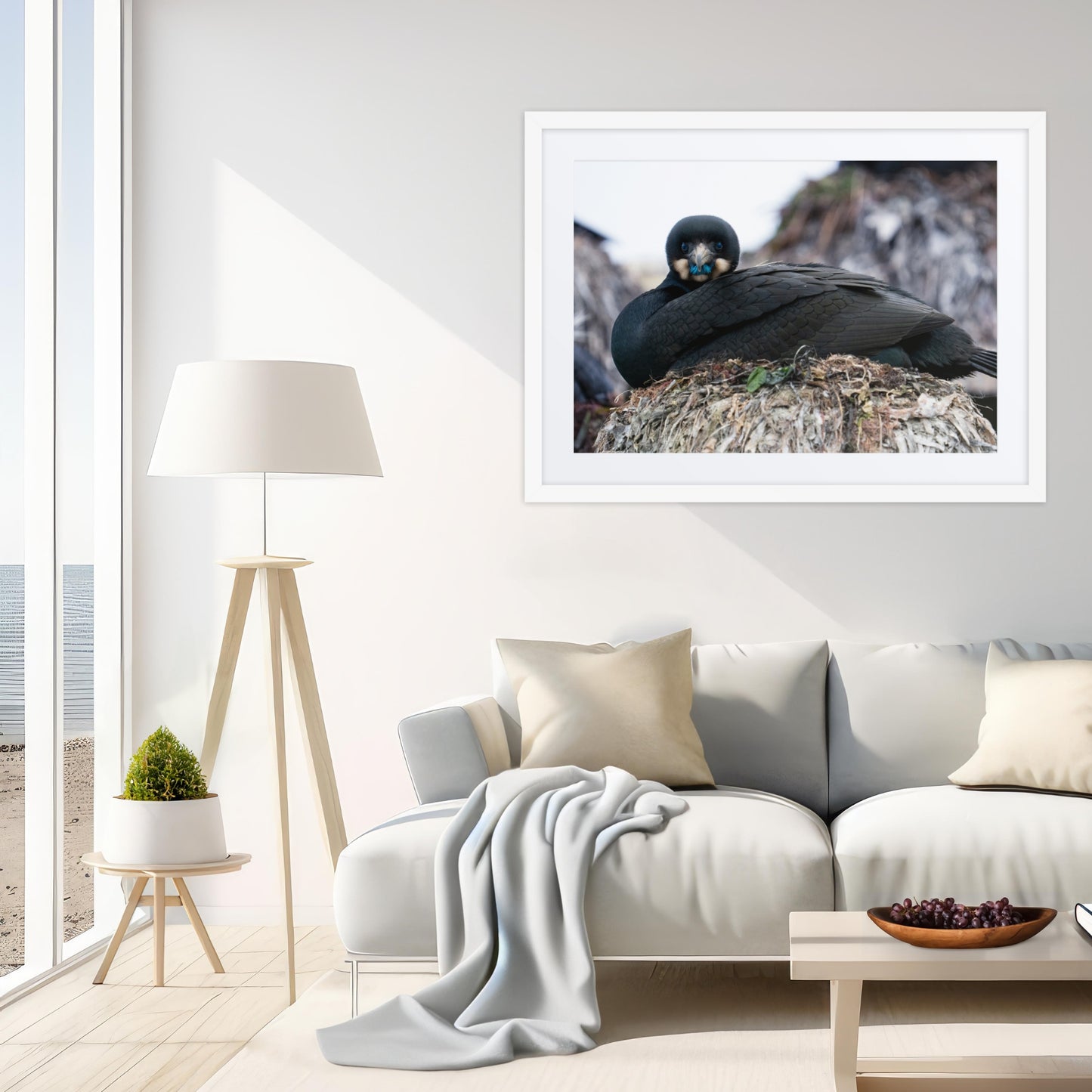 Framed Print with Mat: The Watchful One