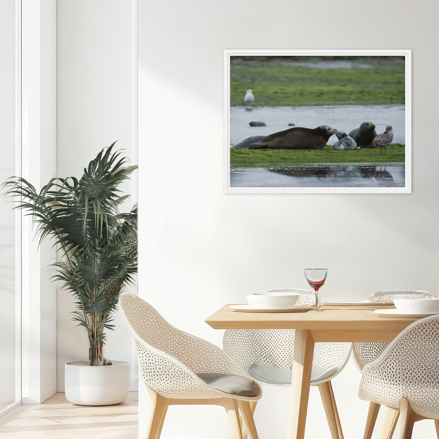 Framed Canvas: Seal It With A Kiss