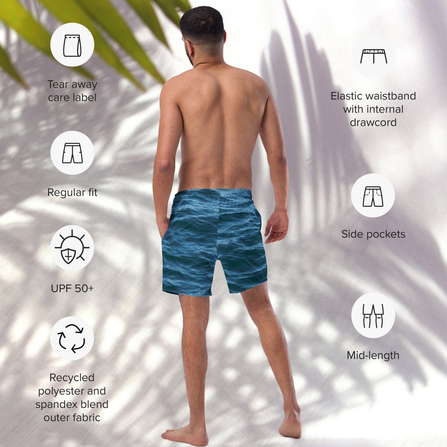 Recycled Swim Trunks: Texture of the Tide