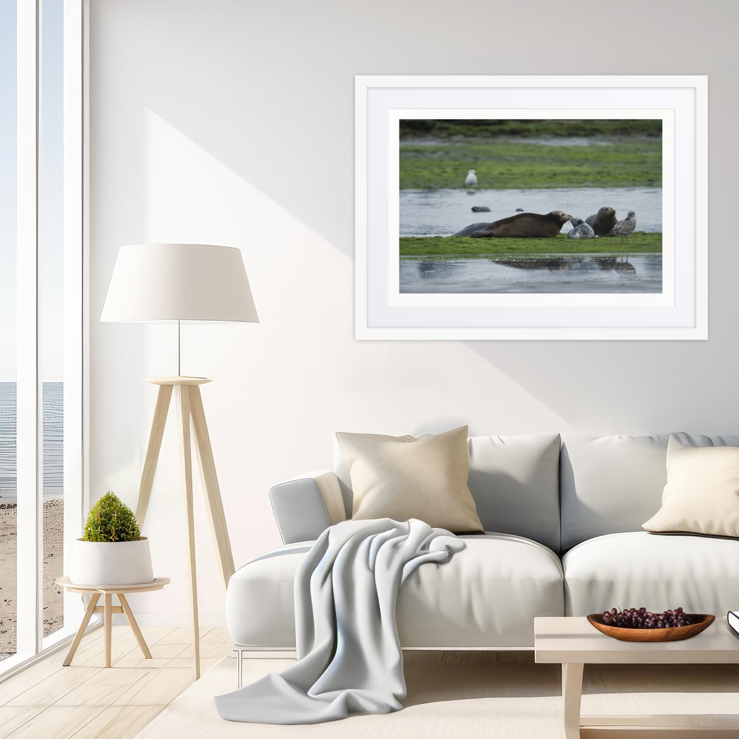 Framed Print with Mat: Seal It With A Kiss
