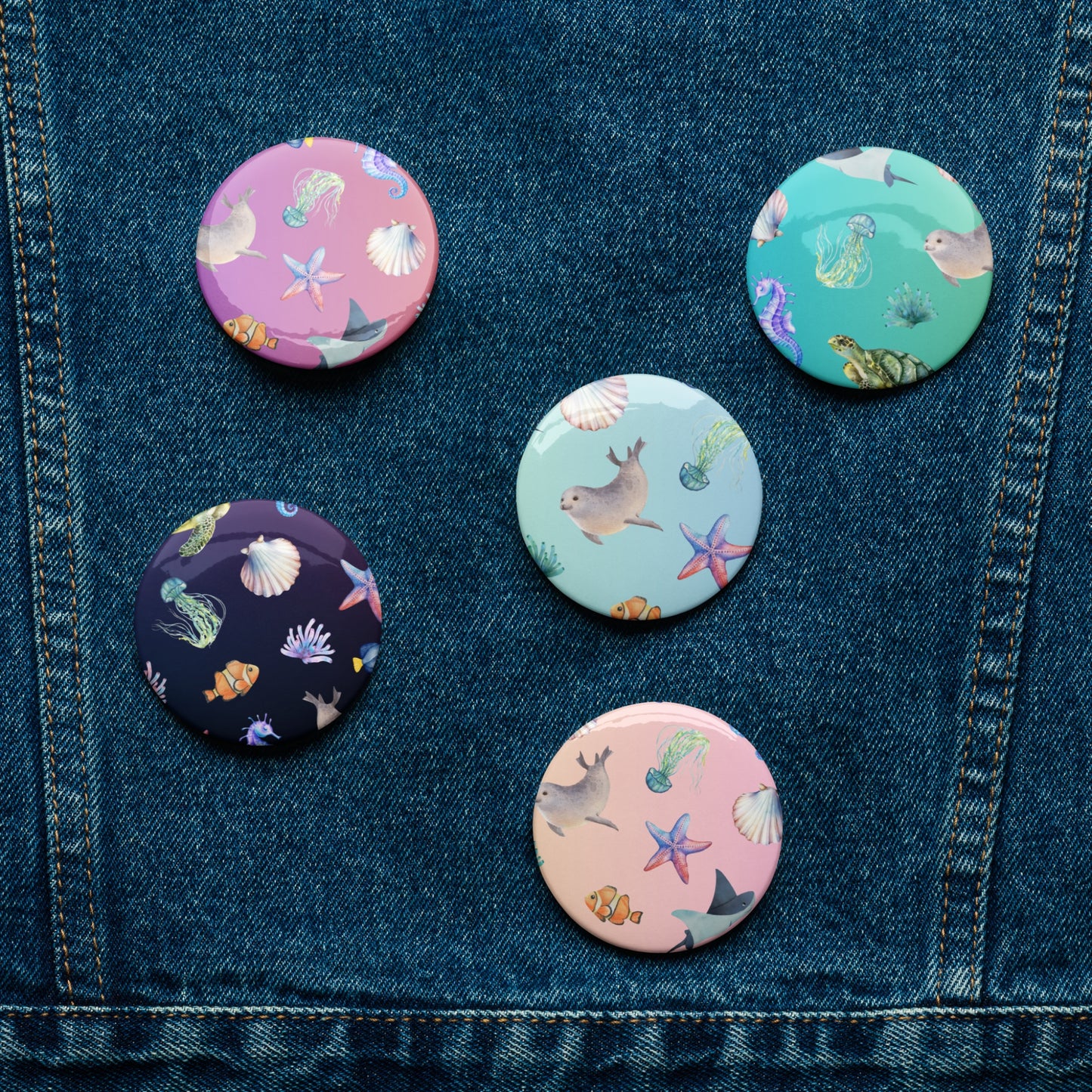 Pin Set: Pelagic Pals