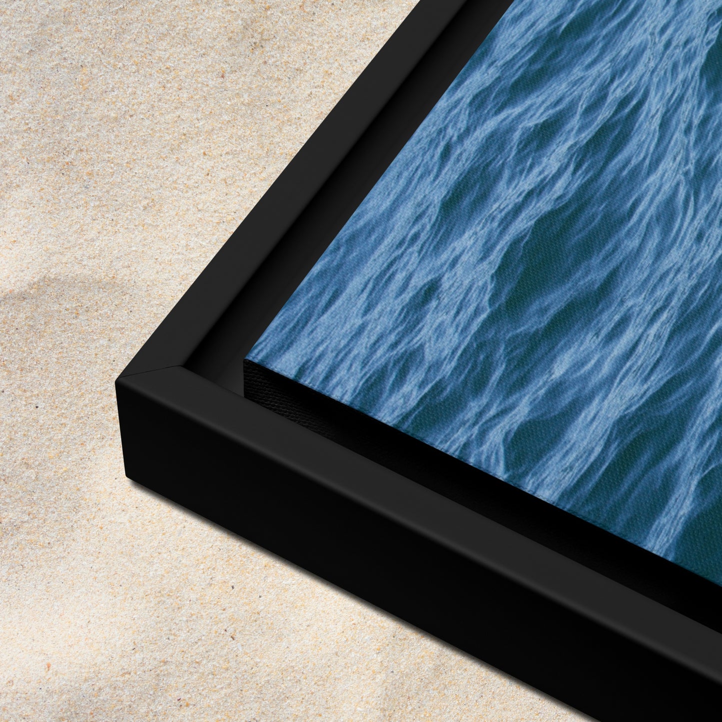 Framed Canvas: Texture of the Tide