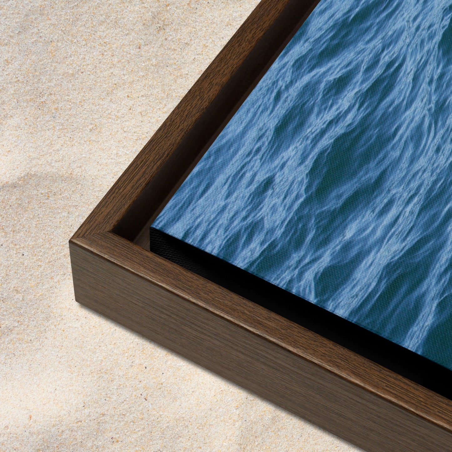 Framed Canvas: Texture of the Tide