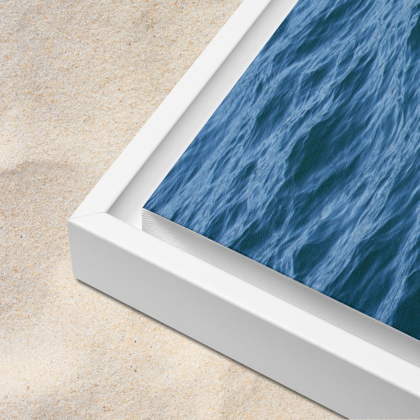 Framed Canvas: Texture of the Tide