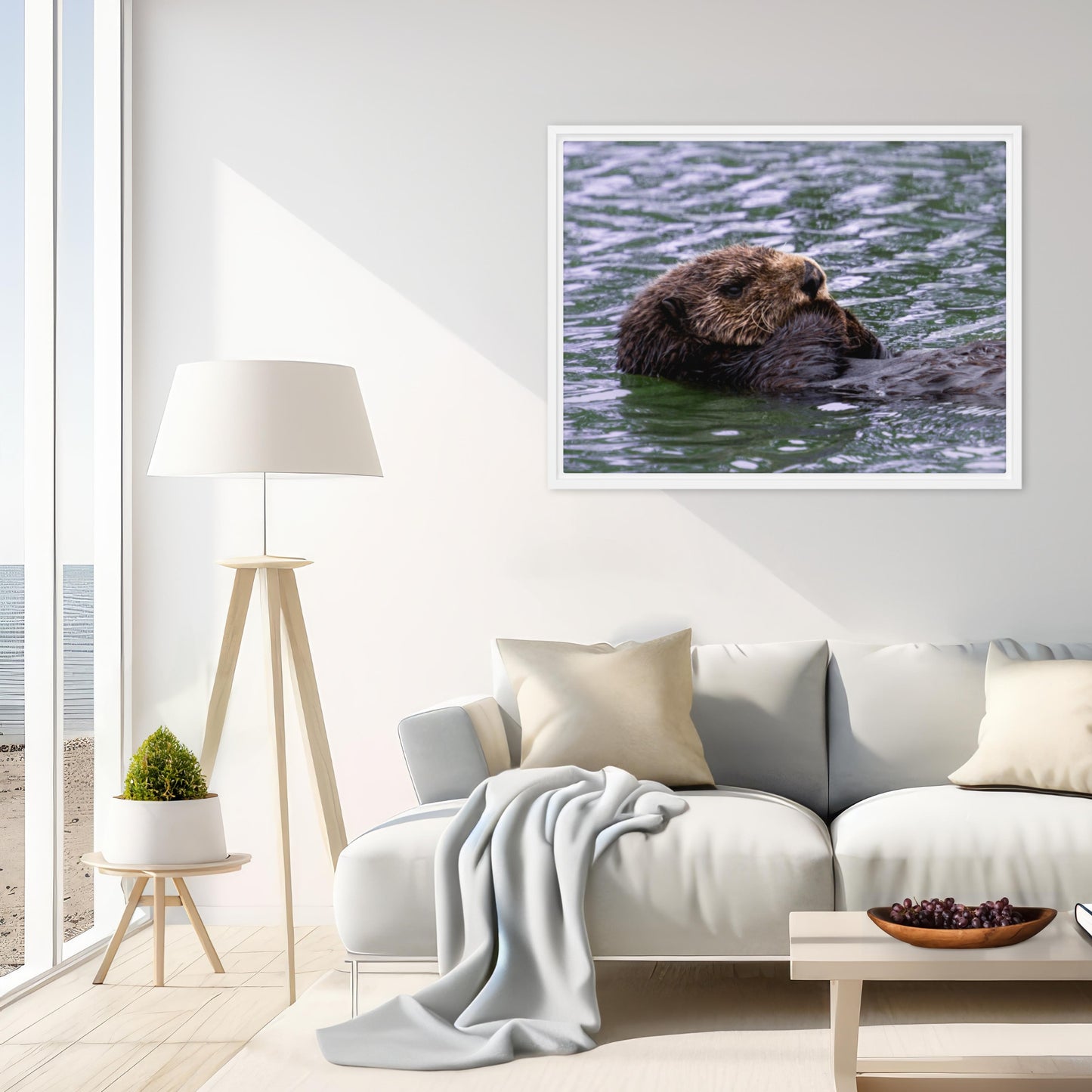 Framed Canvas: Safe Waters