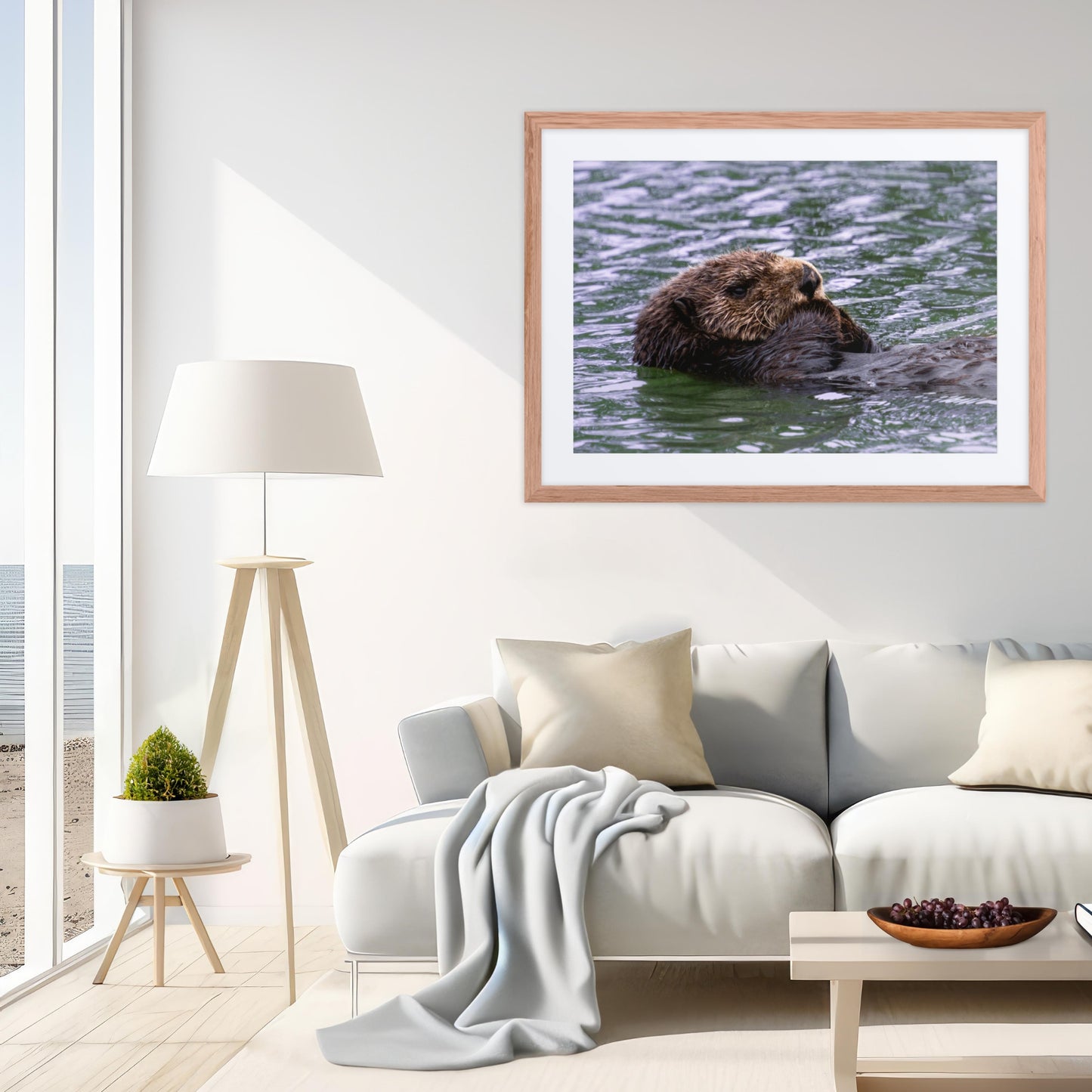 Framed Print with Mat: Safe Waters