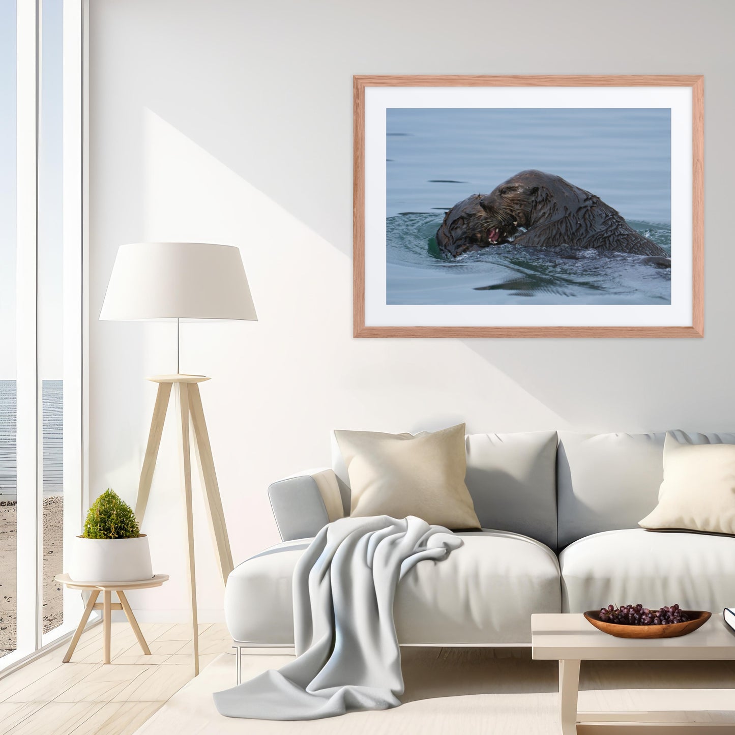 Framed Print with Mat: Tidal Tension