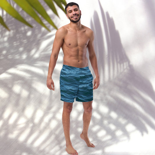 Texture of the Tide: Long Beach (Recycled Swim Trunks)