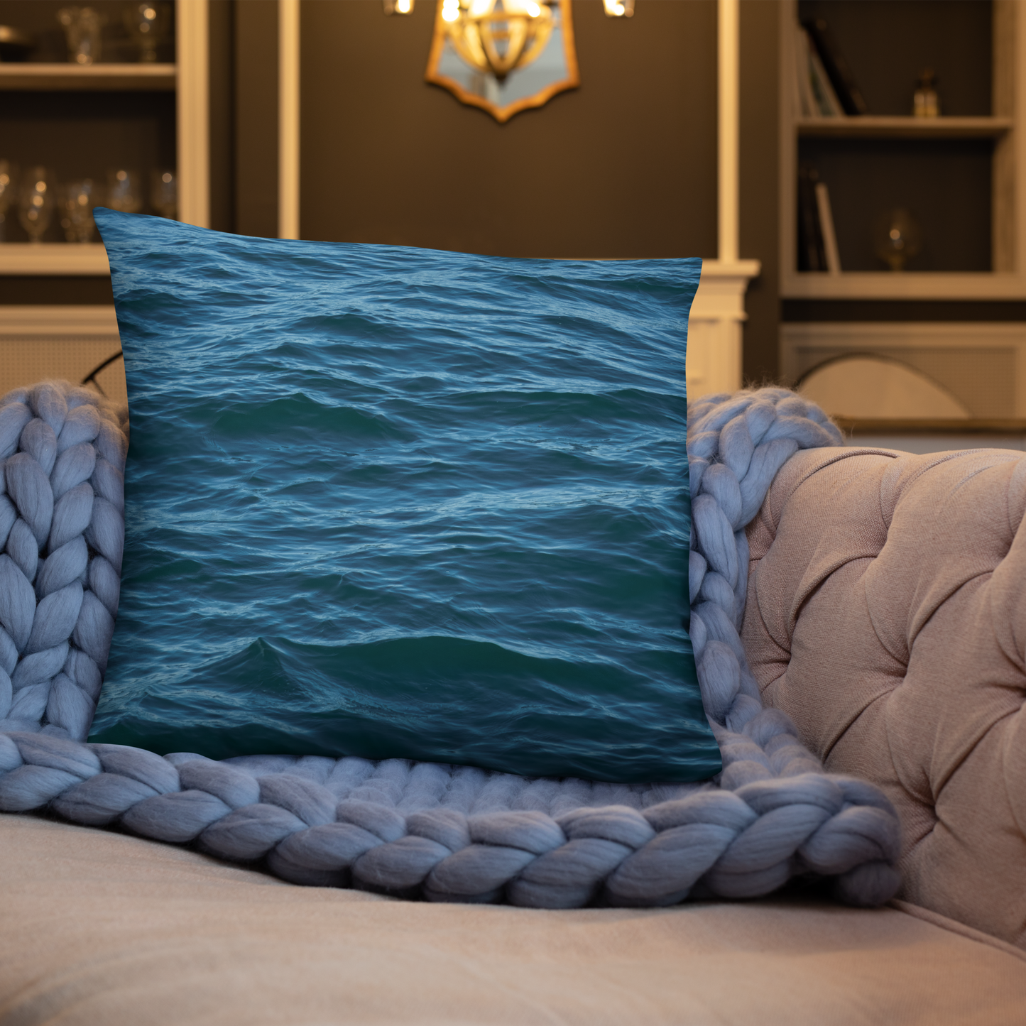 Throw Pillow: Texture of the Tides