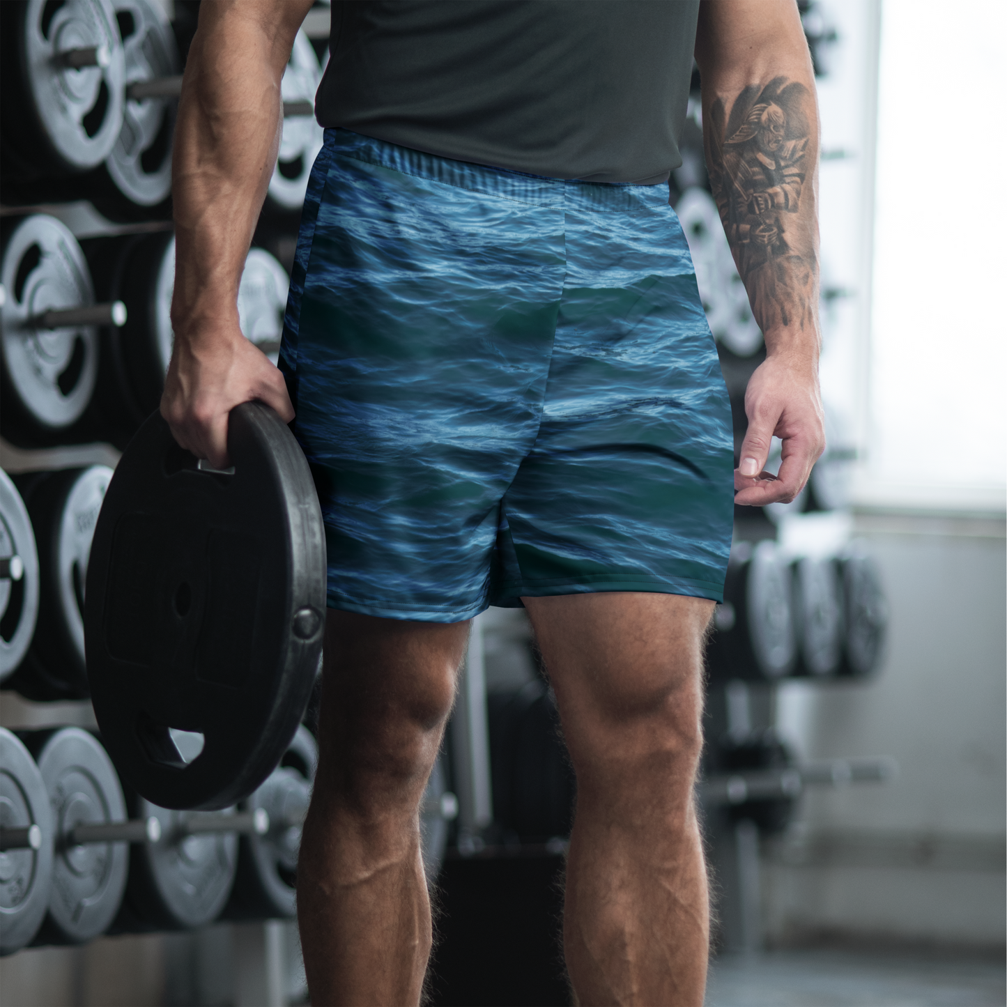 Unisex Long Shorts: Texture of the Tide