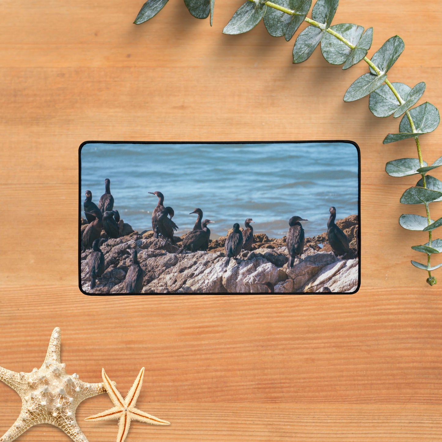 Desk Mat: Feathered Gathering
