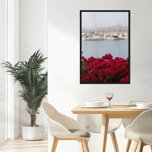Anchored in Bloom (Framed Canvas)