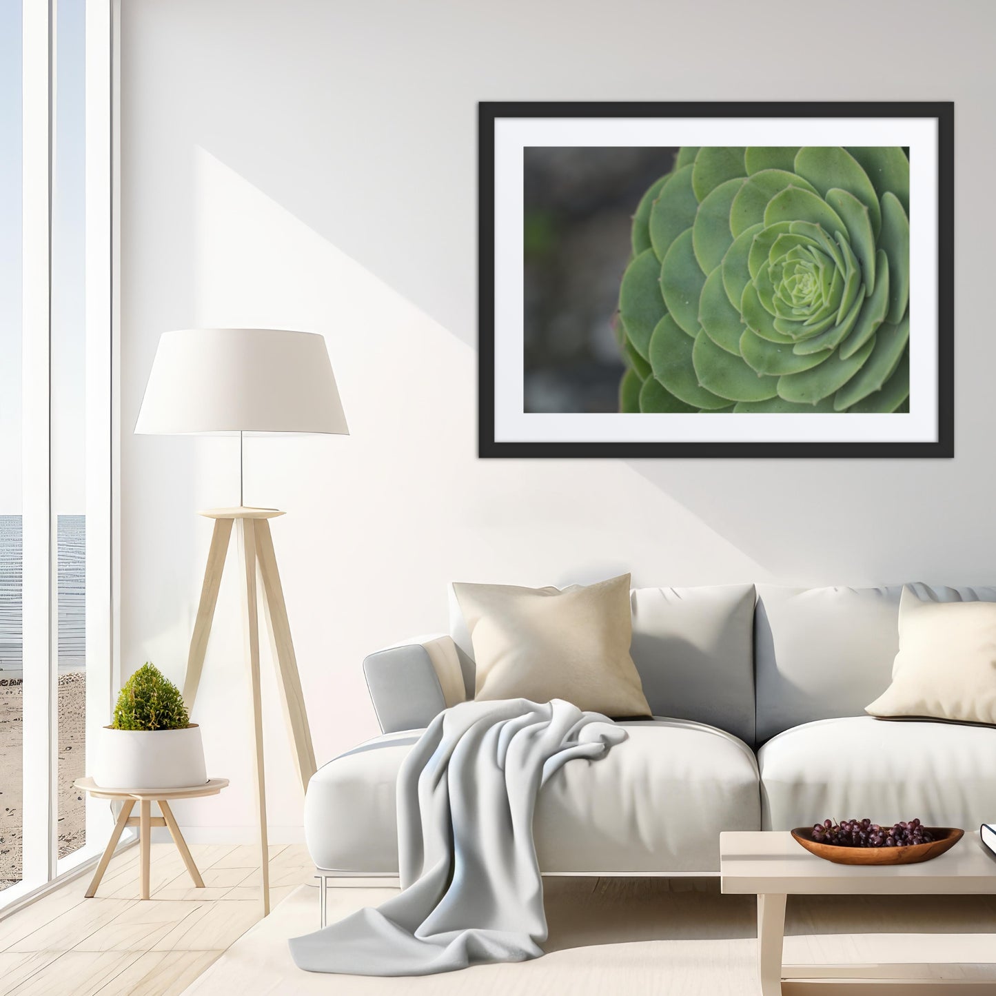 Framed Print with Mat: Serenity's Spiral