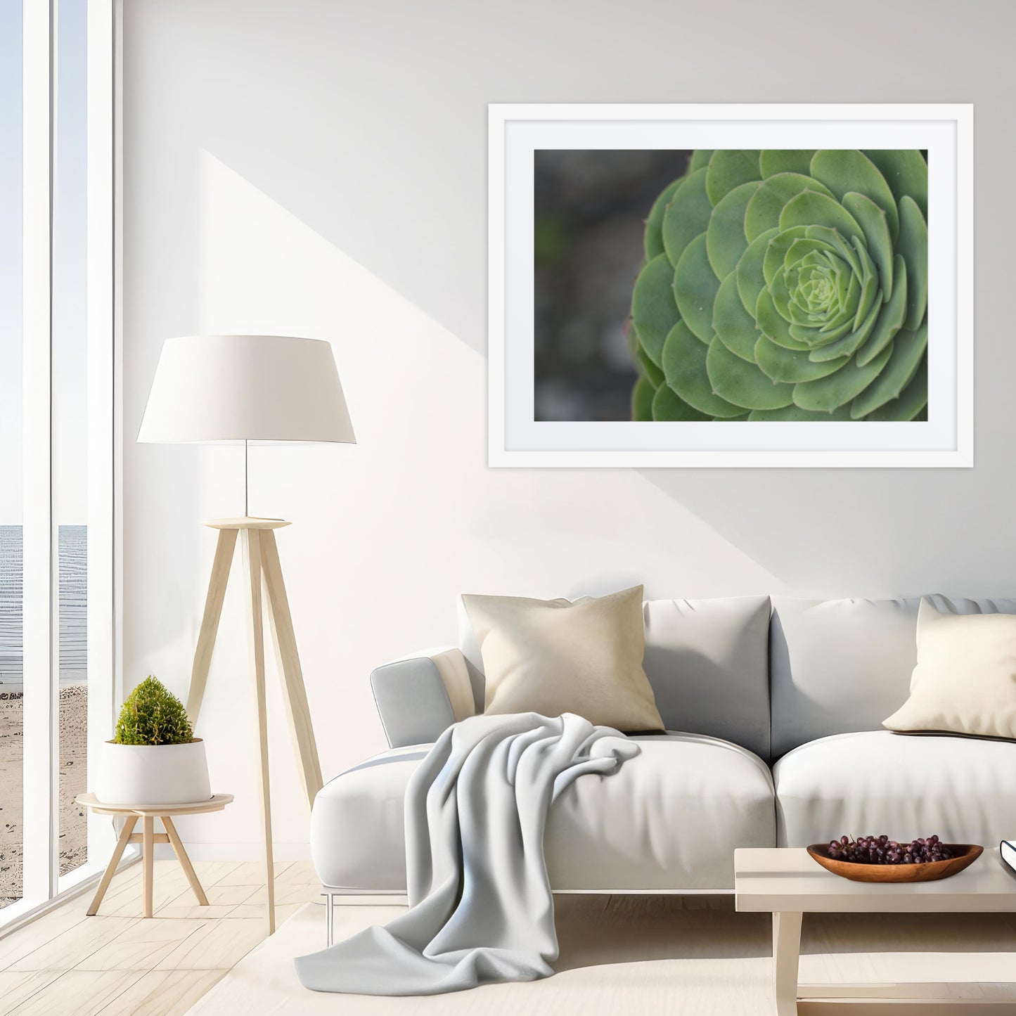 Framed Print with Mat: Serenity's Spiral