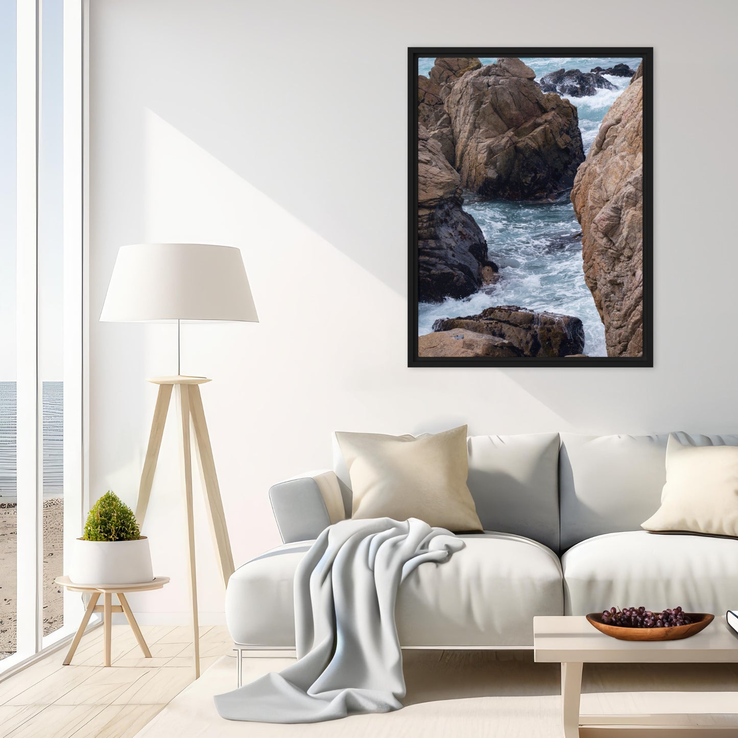 Framed Canvas: Coastal Fault