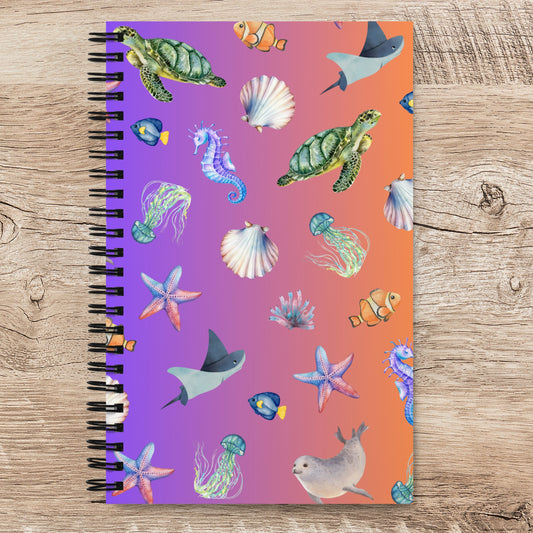 Spiral Notebook: Pelagic Pals in Electric Eel