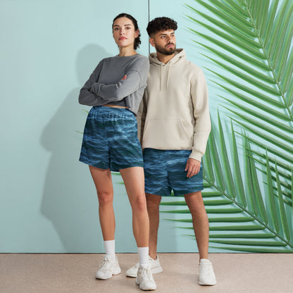 Unisex Long Shorts: Texture of the Tide