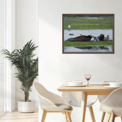 Framed Canvas: Seal It With A Kiss