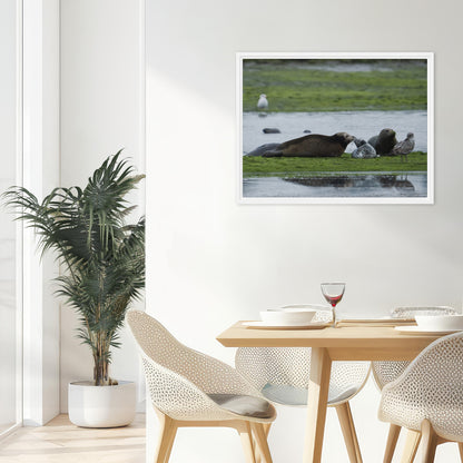 Framed Canvas: Seal It With A Kiss