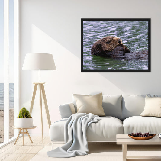 Framed Canvas: Safe Waters