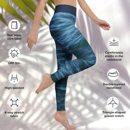 Yoga Leggings: Texture of the Tide