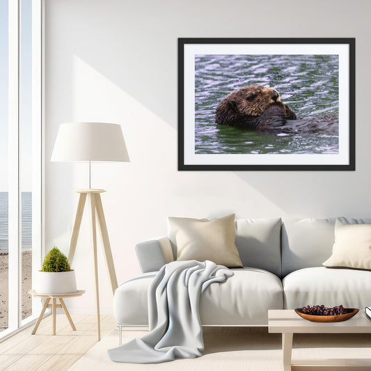 Framed Print with Mat: Safe Waters