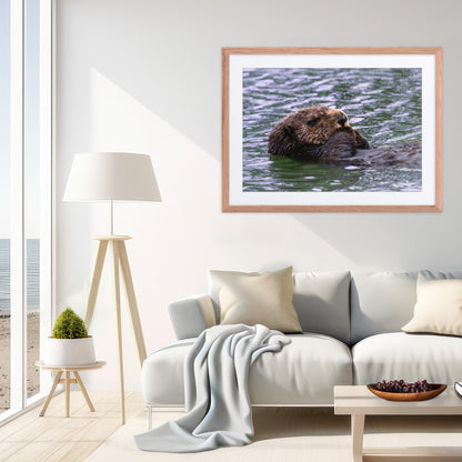 Framed Print with Mat: Safe Waters