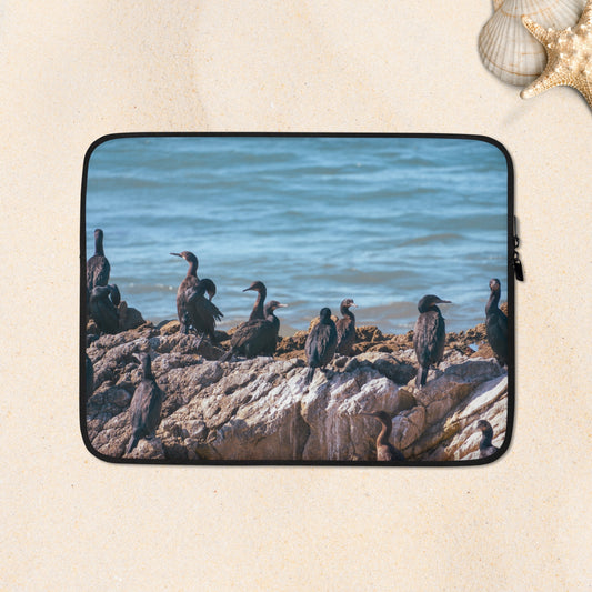 Laptop Sleeve: Feathered Gathering