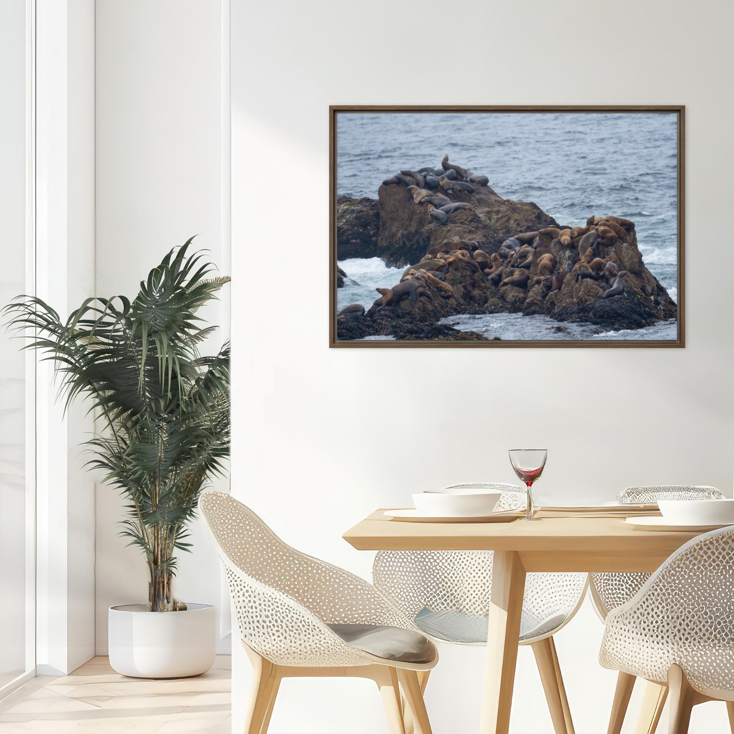 Rest Below Bird Rock (Framed Canvas)