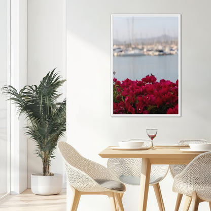 Anchored in Bloom (Framed Canvas)