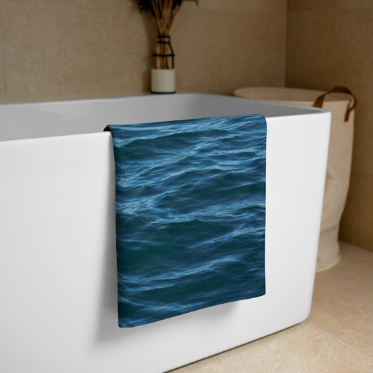 Coastal Comfort Towel: Texture of the Tide